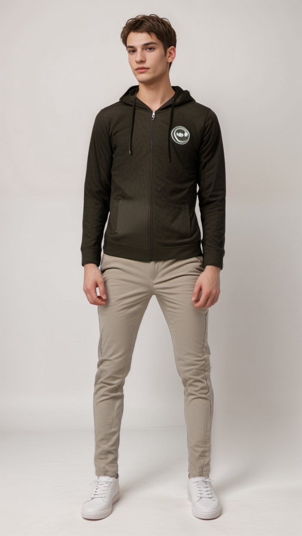 Cavalli Class Men's Black Hooded Logo Sweater - S M L