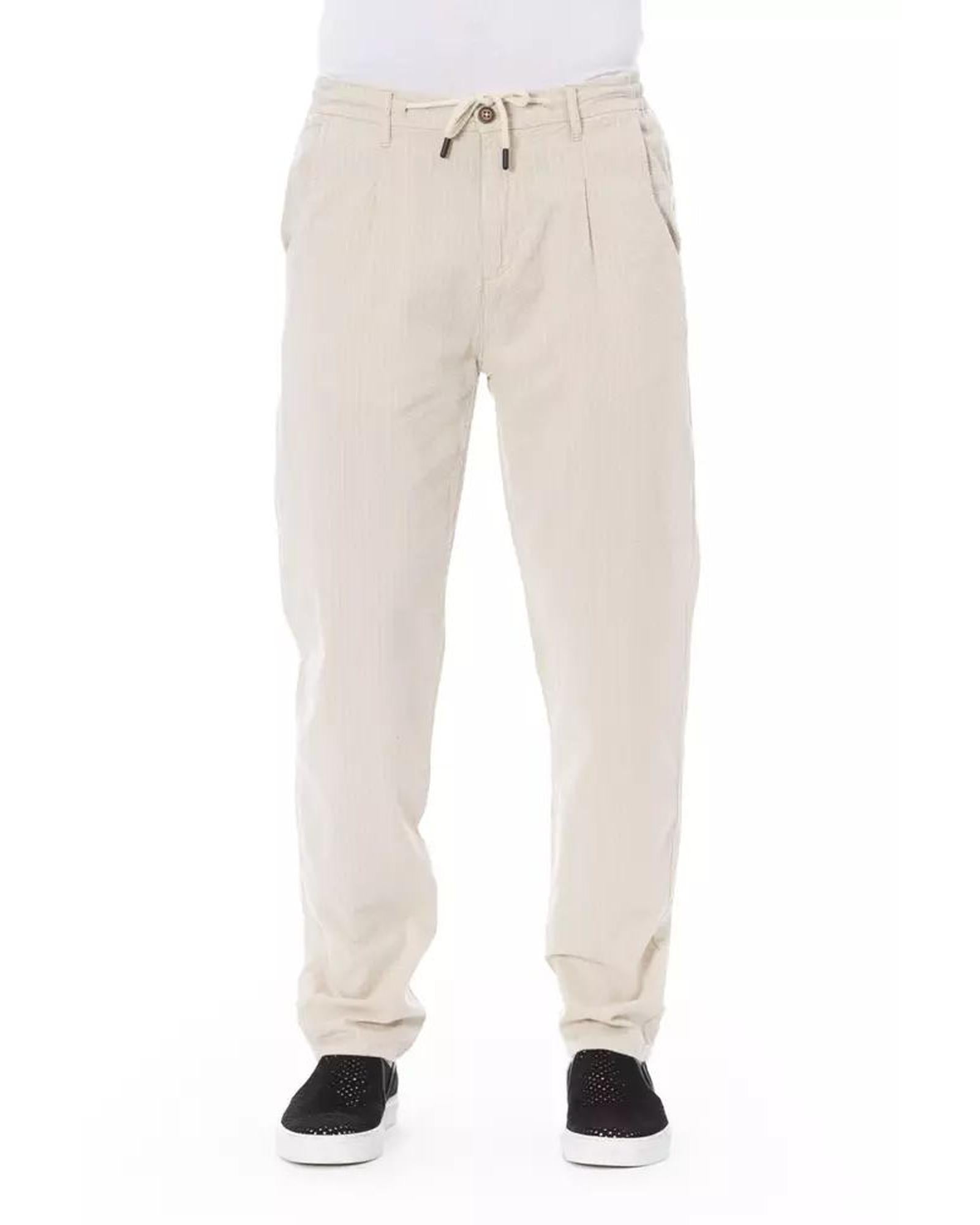 Baldinini Men's Beige Cotton Pants W30/32/34/36/38