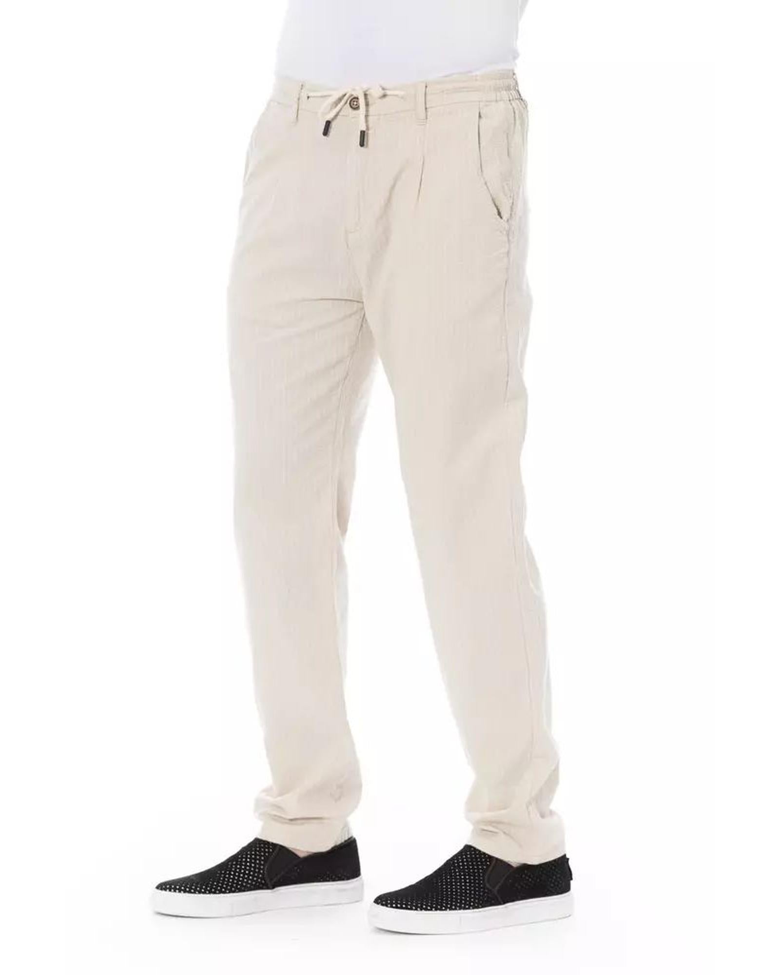 Baldinini Trend Men's Beige Cotton Jeans & Pant - W34
