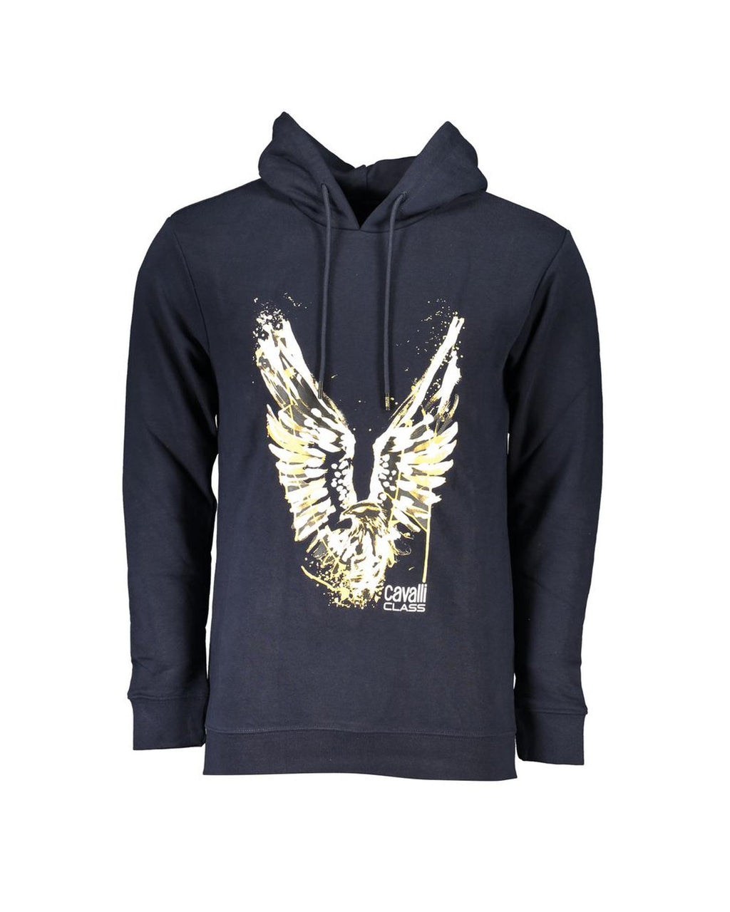 Cavalli Class Men's Blue Cotton Hooded Sweater - S M L XL