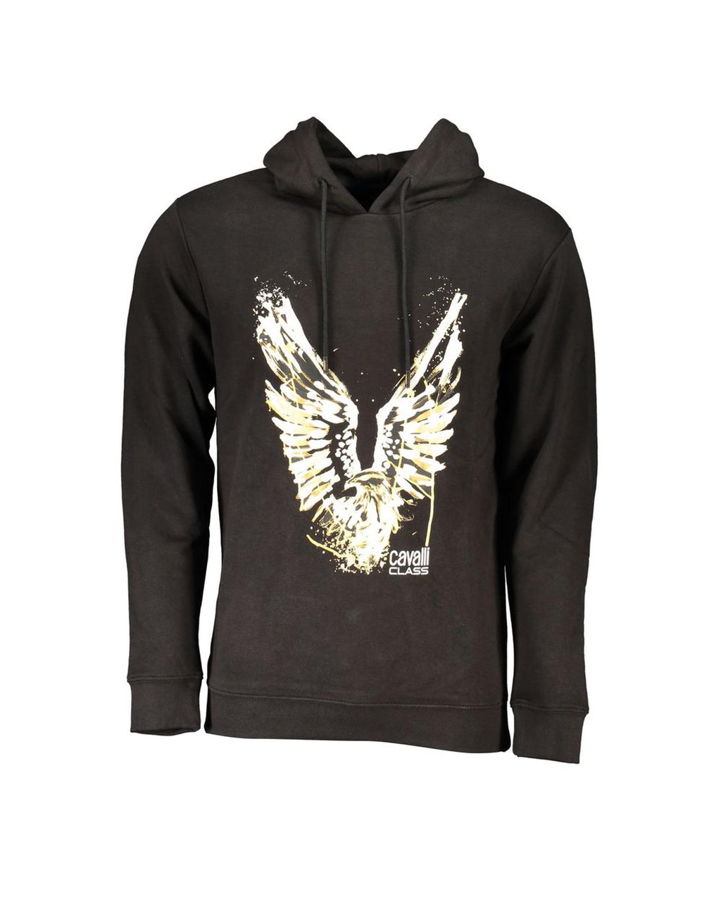 Cavalli Class Men's Black Cotton Hooded Sweater - S M L XL